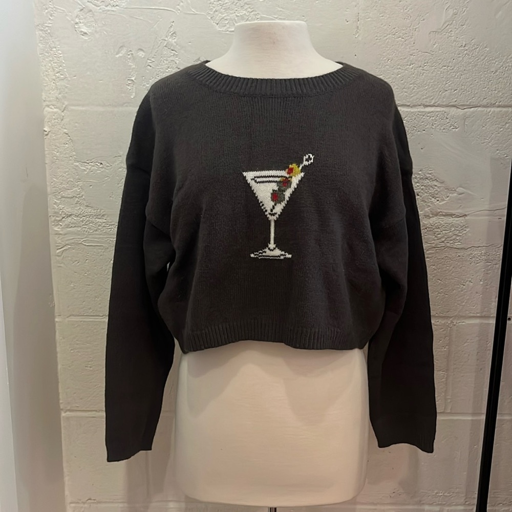 Pretty Garbage Martini Sweater